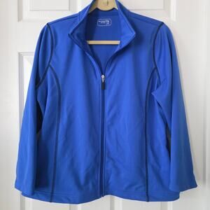 Be Inspired Women's Royal Blue Scrub Jacket Size XL petite